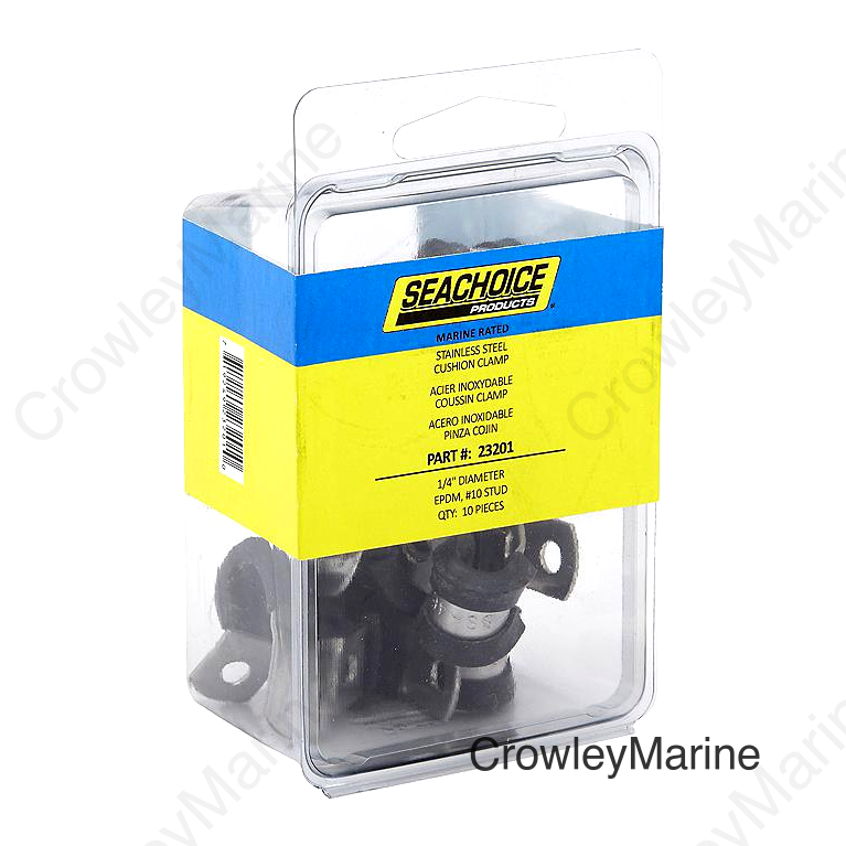Seachoice Stainless Steel Cushion Cable Clamp, 1/4 In.