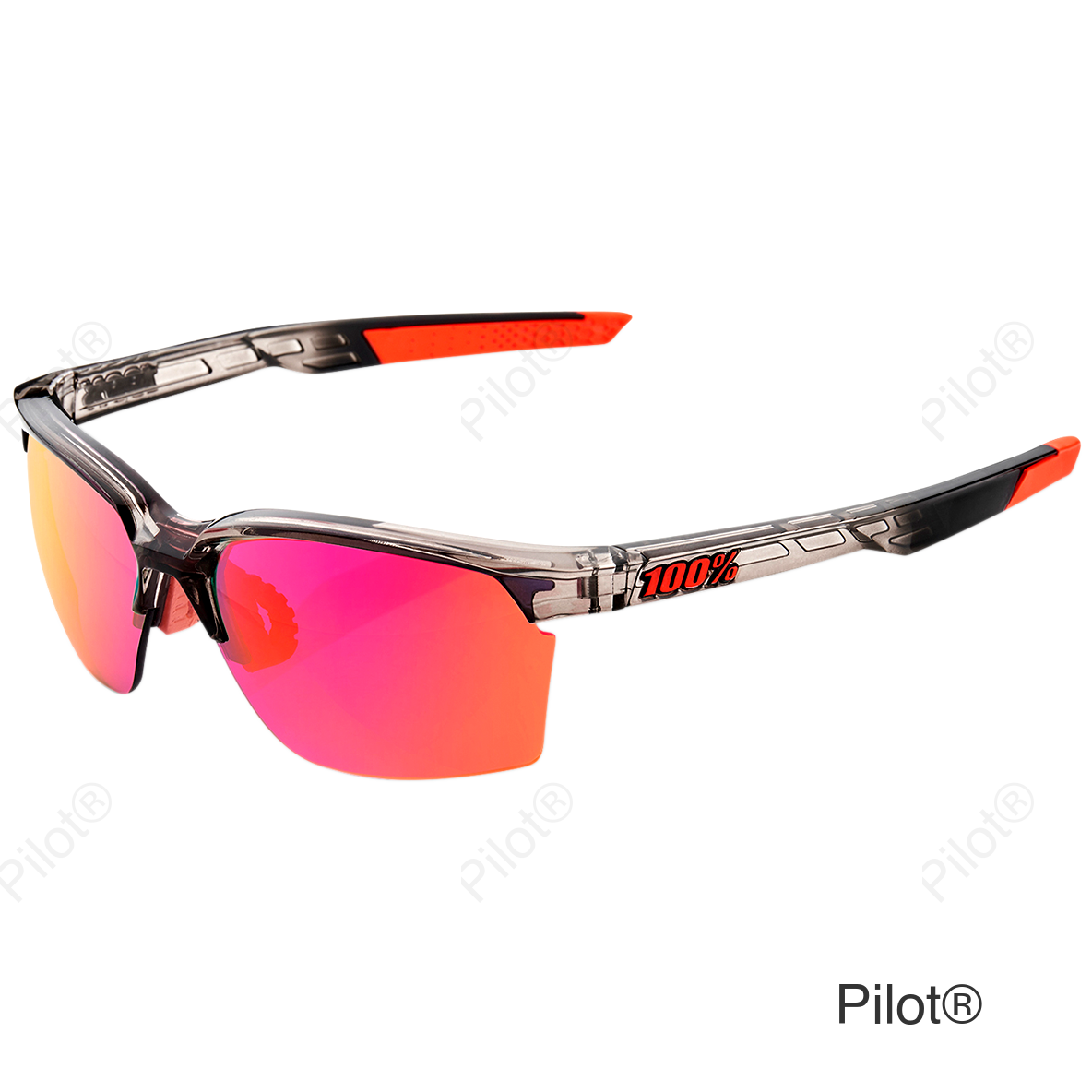 Sportcoupe Sunglasses - Smoke - Purple Mirror