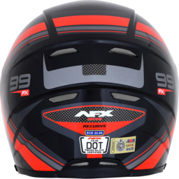 FX-99 Helmet - Recurve - Black/Red - Small thumbnail-1