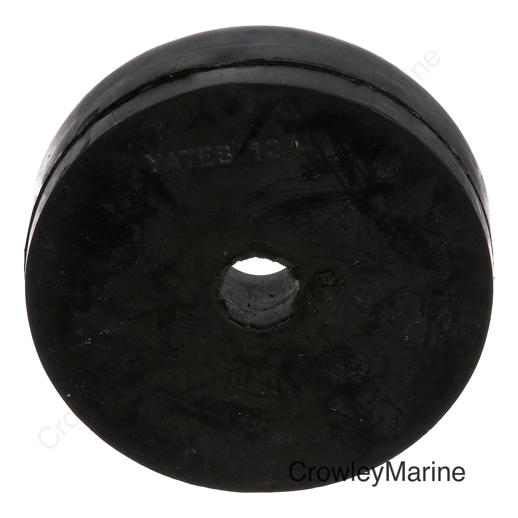 Seachoice Molded Roller End Cap, Black, Boat Trailer, 3-1/2 In. X 5/8 In.