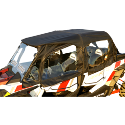 Soft Upper Doors - Rear Windshield - Roof - Black - Polaris thumbnail-4