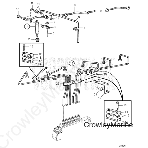Leak-Off Line(V2) - Volvo Penta (822564)