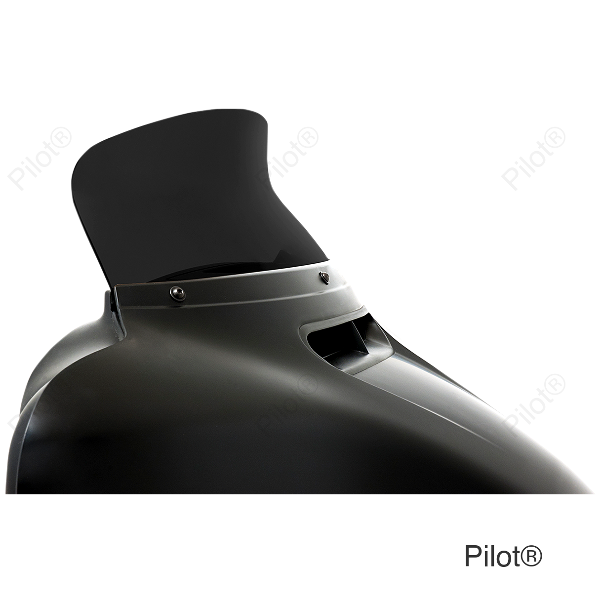 Spoiler Windshield - 6-1/2" - Dark Black Smoke - FLH