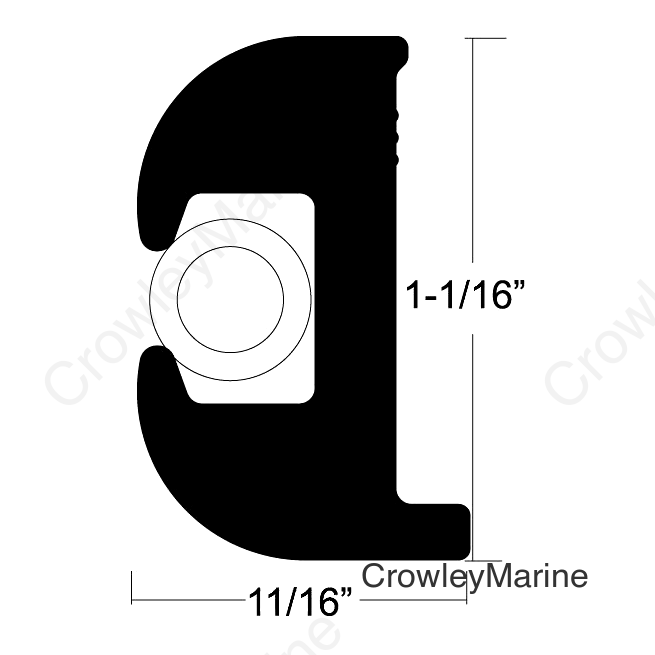 Rub Rail Kit Black 70'