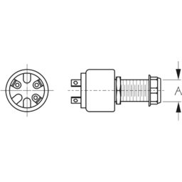 Sea-Dog 4203661 Switch 3 Position Polypropylene Ignition Switch w/Boot thumbnail-1