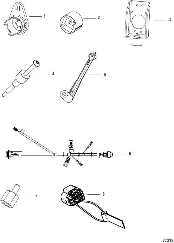 Serial Range Outboard 7.5e (Electric)(.75 kW) - 1Q000130 & Up - Tools
