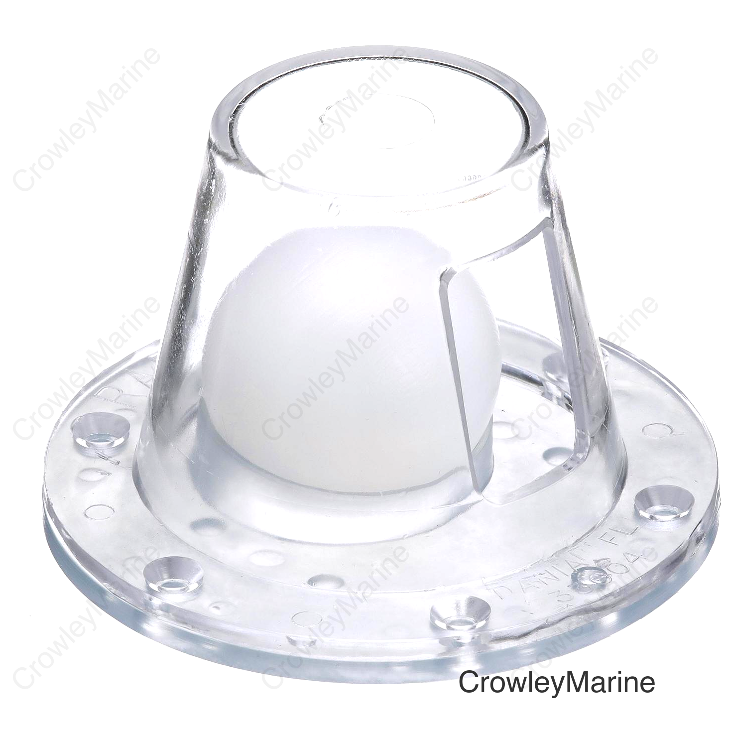 Seachoice Self-Bailing Scupper, Large, Clear, Fits 1.5-3 In. Openings
