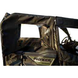 Soft Doors - Middle/Rear Windows - Black - Honda Pioneer 1000 thumbnail-8