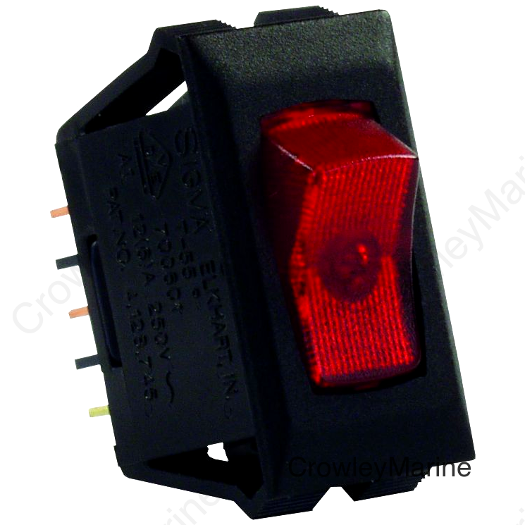 ILLUMINATD 12V ON/OFF SW RD/BL