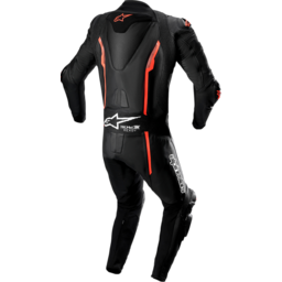 Missile v2 1-Piece Leather Suit - Black/Red Fluorescent - US 42 / EU 52 thumbnail-1