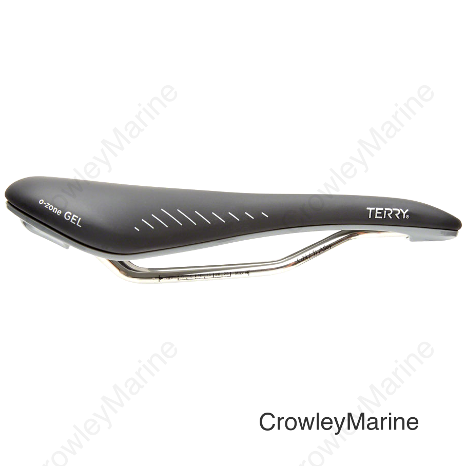 Terry Raven Ti Gel Saddle - Titanium Black