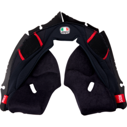 Pista GP RR Cheek Pads - Black/Red - Large thumbnail-1