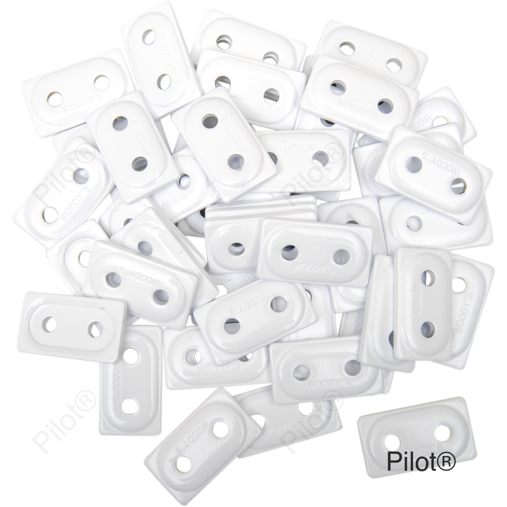 Support Plates - White - 48 Pack