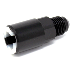 Torque Solution Push-On Quick Disconnect Adapter Fitting: 5/16IN SAE to -8AN Male Flare thumbnail-0