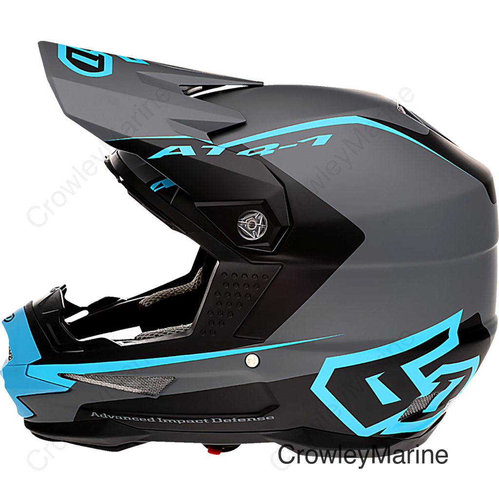 ATR-1 Helmet - Stealth - Cyan - Small