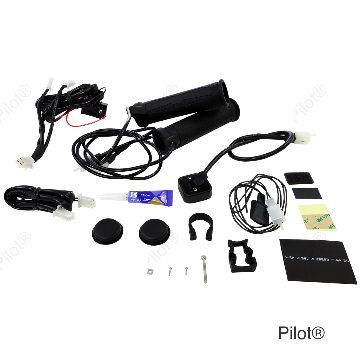 Grips - Heated - Thumb Throttle - 5 Level - 7/8" - Heated Thumb