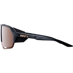 100% Norvick Sunglasses - Soft Tact Crystal Black HiPER Crimson Silver Mirror Lens
