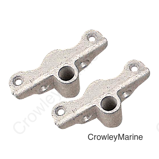 Sea-Dog 5808901 Angled Mount Oarlock Socket, Galvanized, 1 pr.