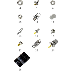 Sea-Dog 2991081 Snap Cap & Socket, Nickel Plated Brass, 6 sets thumbnail-1