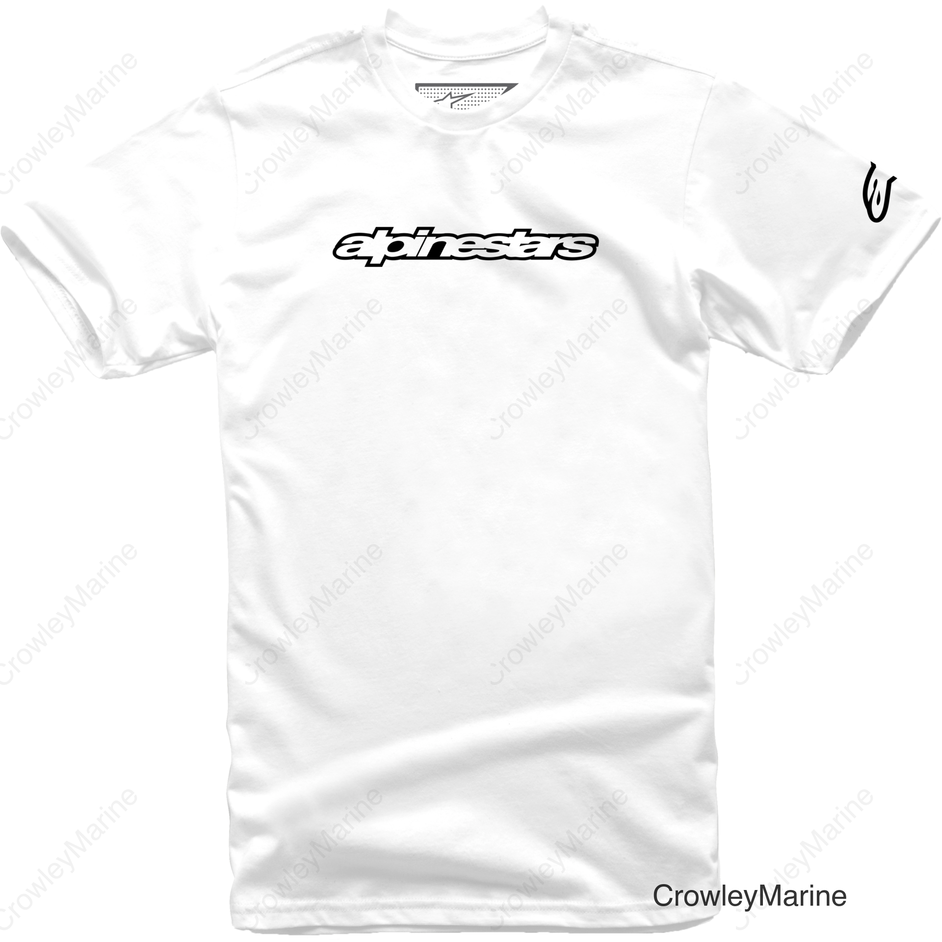 WORDMARK TEE WHITE/BLACK XL