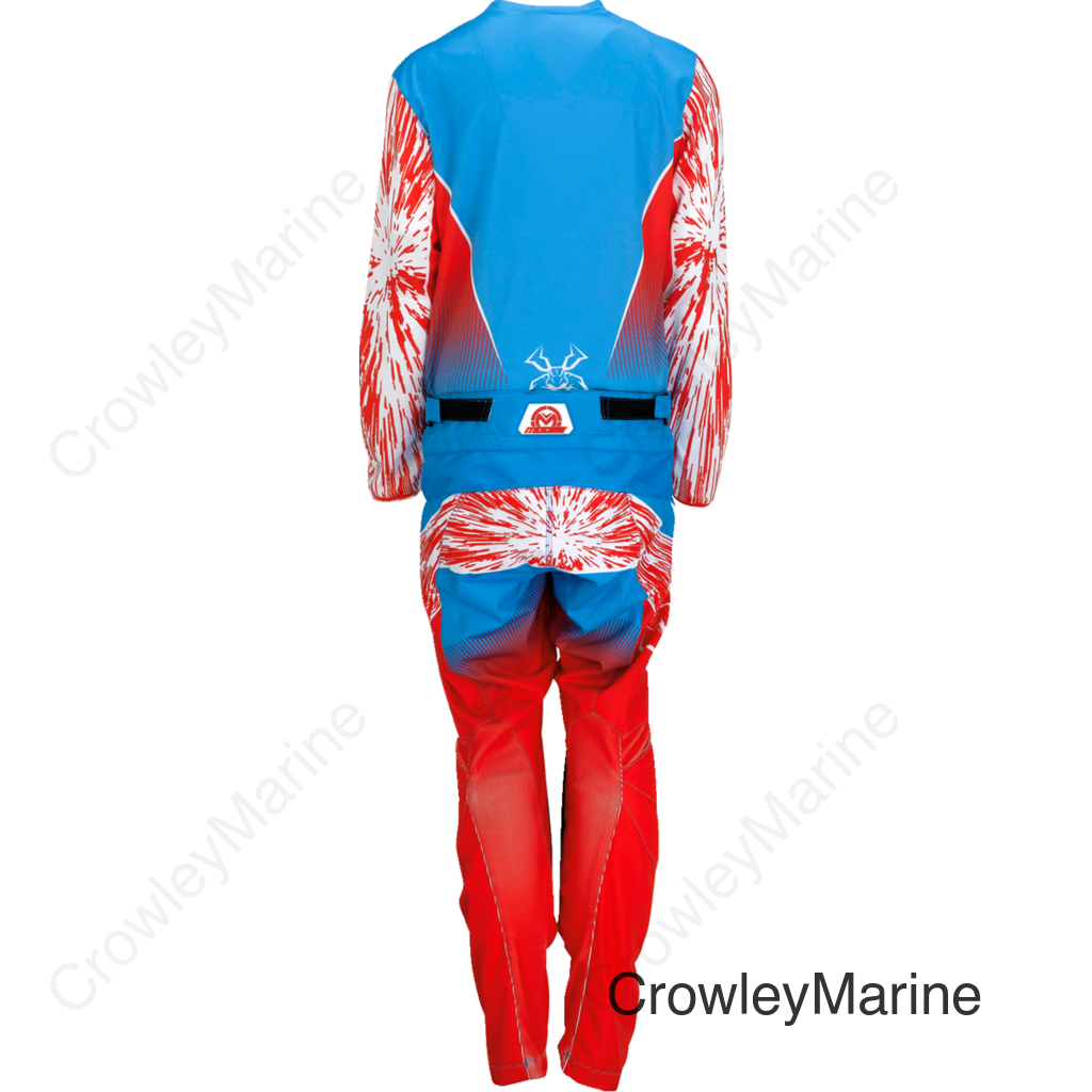 PANT YTH AGRD RD/WH/BL 26