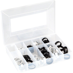 Wheels Manufacturing Aluminum Headset Spacer Kit - 1-1/8 Assorted 105pcs Silver