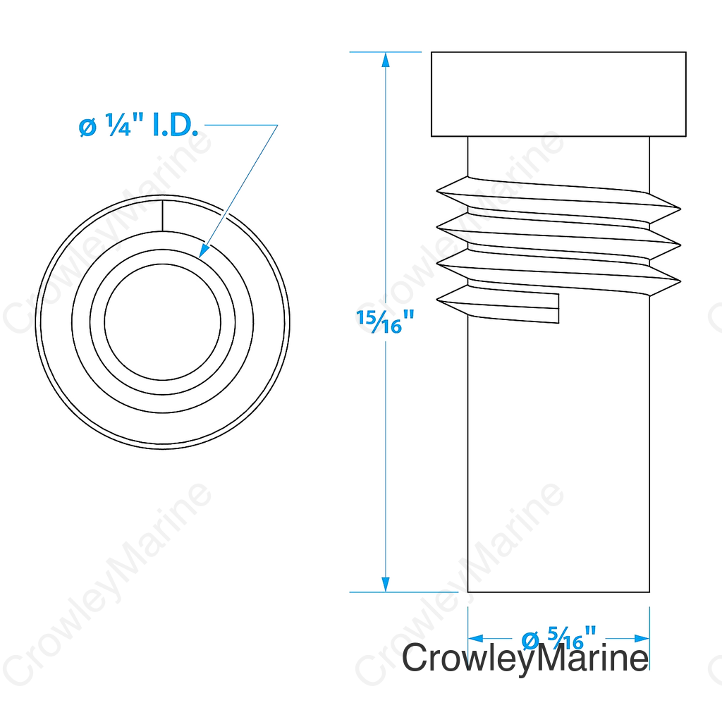 Seachoice UG176 Adapter, VHF Cable Antenna Connector