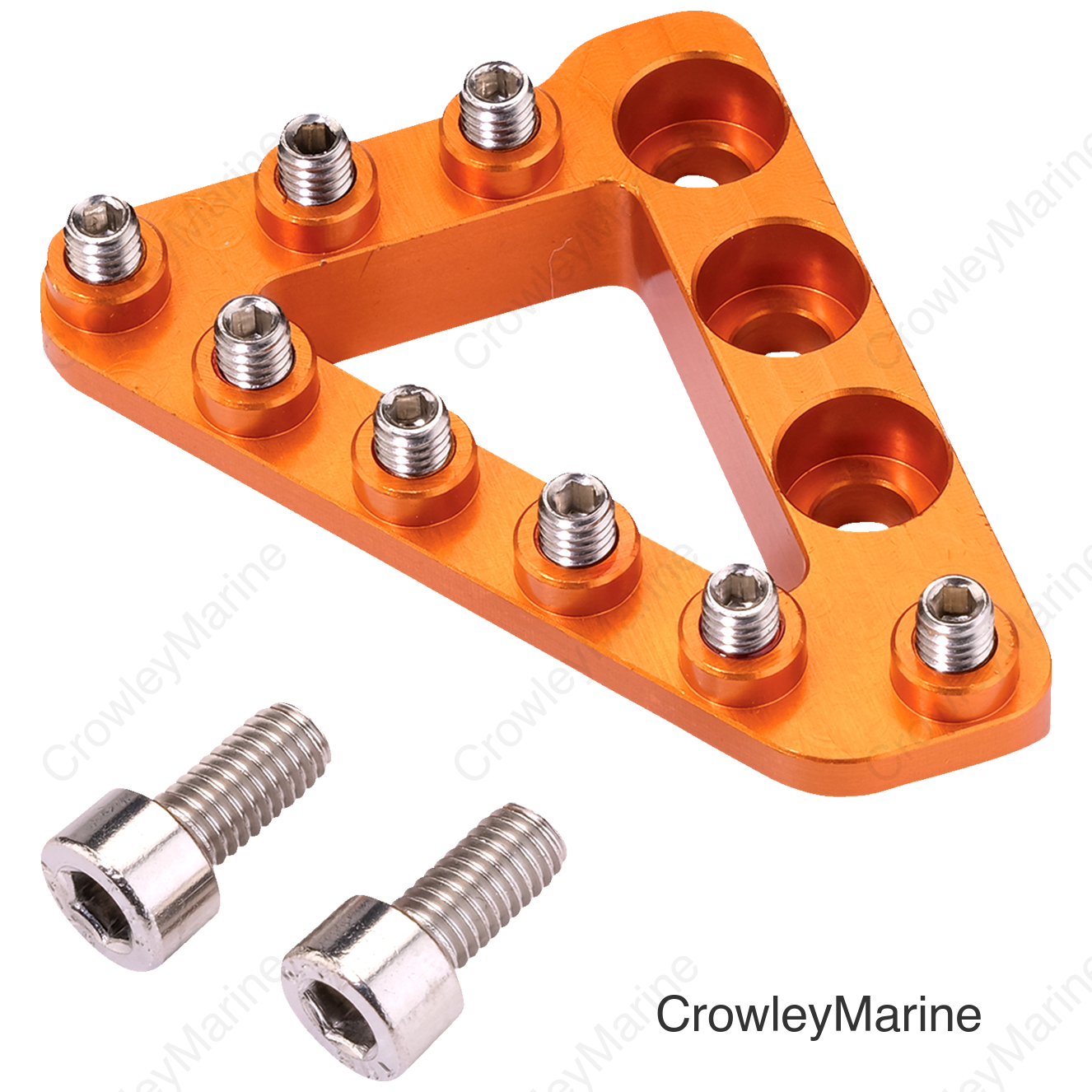 LARGE ALUM REAR BRAKE TIP ORANGE
