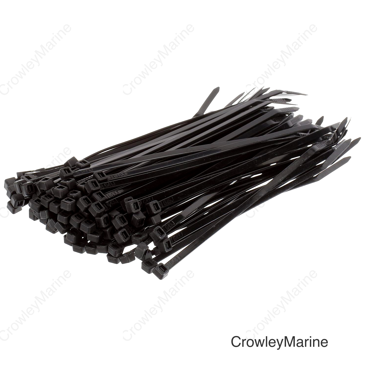 Seachoice Cable Ties, 8 In. Long, 50 Lbs. Max Load, UV Black, Pack of 100