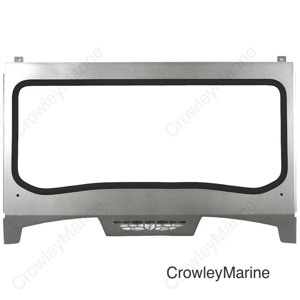 ASYLUM FRONT WINDSHIELD W/PCKT TITANIUM MATTE METALLIC