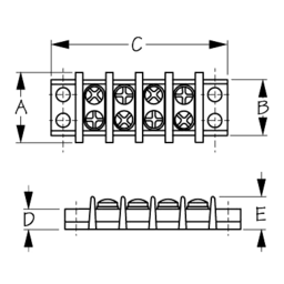 Sea-Dog 4266241 Terminal Block, 4 Gang thumbnail-1