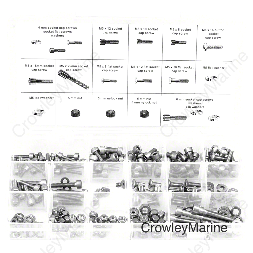 Wheels Manufacturing 456mm Fastener Kit - 218 Pieces of Stainless Steel Bolts Nuts Washers