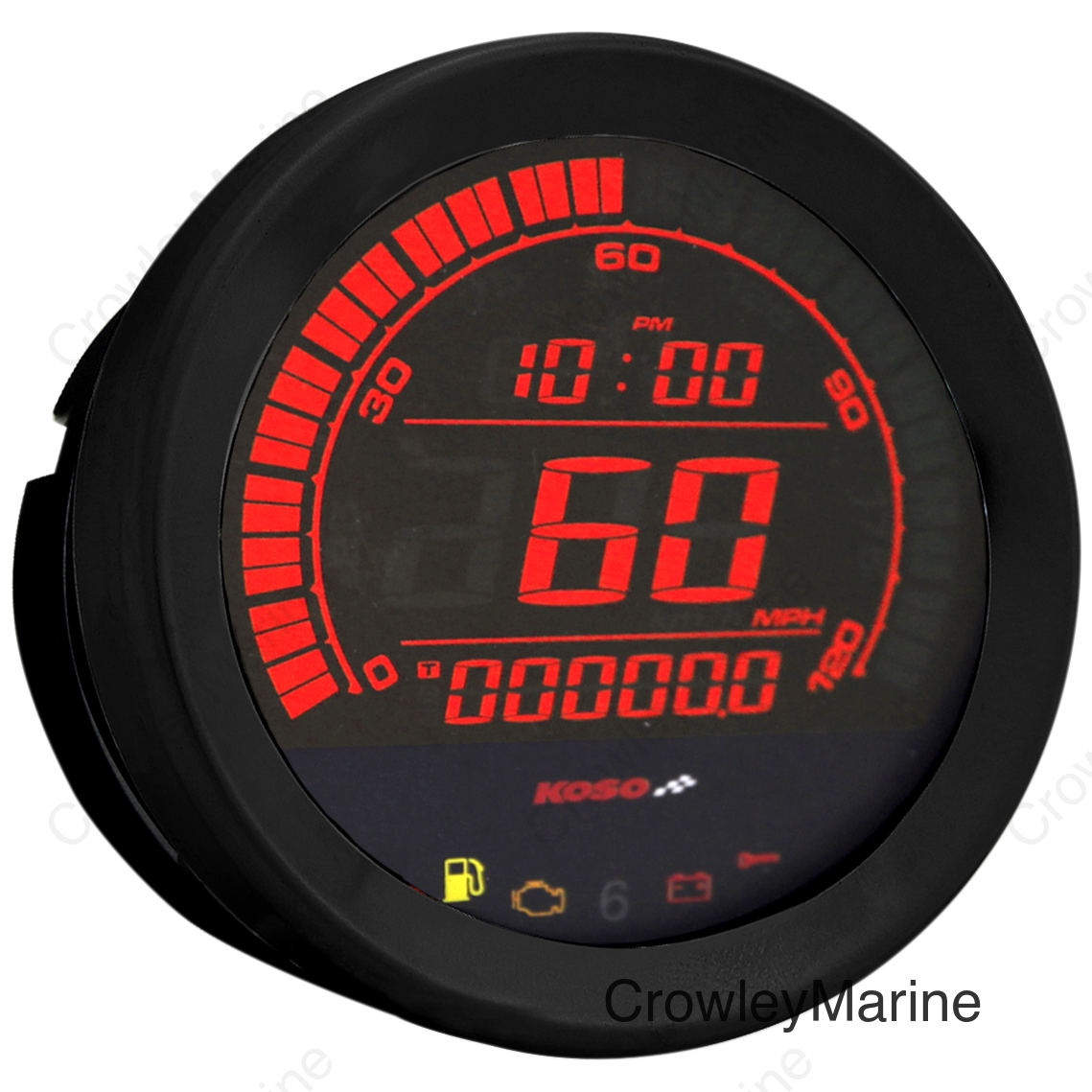 4" Speedometer - Black