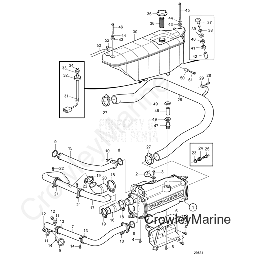 Pipe(V2) - Volvo Penta (3886493)