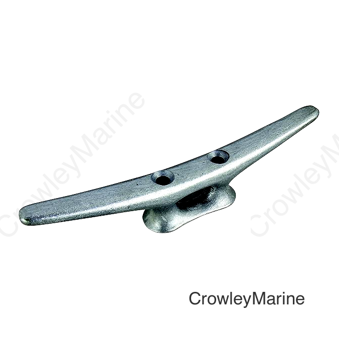 Sea-Dog 0461081 Open Base Aluminum Cleat - Flat Head, 8"