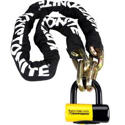 NY FAGHETTABOUDIT CHAIN/DISC LOCK 5FT BLACK/YELLOW