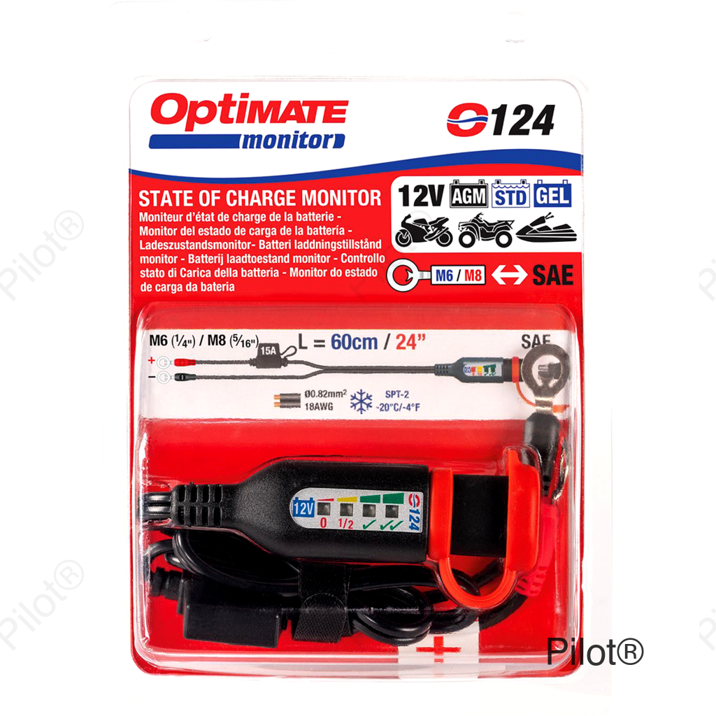 Permanent Power Lead with Battery/Charge Status - 20"