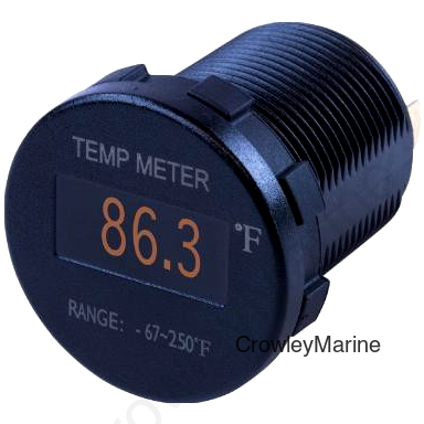 TEMP METER FAHRENHEIT OLED ROUND