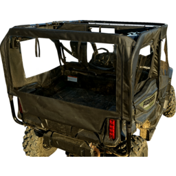 Soft Doors - Middle/Rear Windows - Black - Honda Pioneer 1000 thumbnail-4