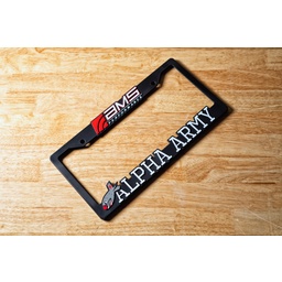 AMS Performance AMS / Alpha Army License Plate Frame thumbnail-0