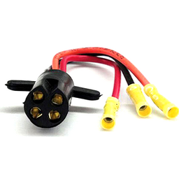 3-Wre Plug, 10 ga. w/Butt Connectors
