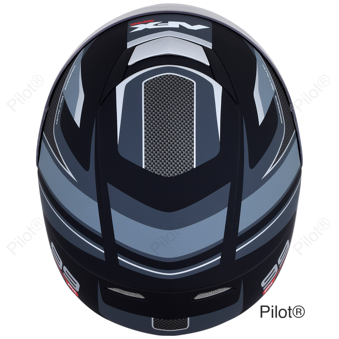 FX-99 Helmet - Recurve - Matte Black/Gray - Small