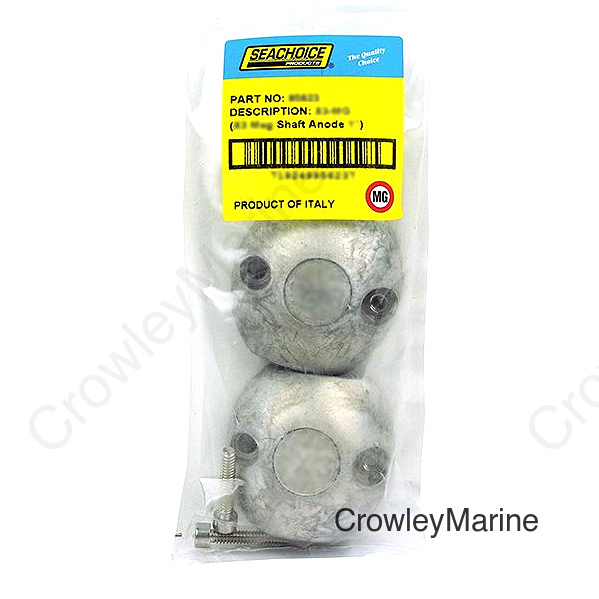 Seachoice 95623 Streamlined Shaft Anode w/Allen Screw, Magnesium, Model X3, Size 1"