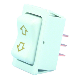 JR Products 12095 White High Current Single RV Slide Out Switch with Bezel thumbnail-0