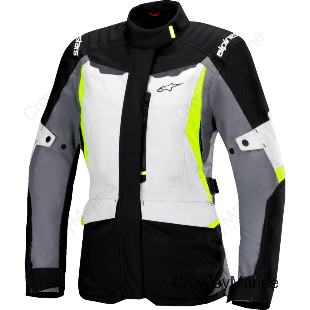 Stella ST-1 Waterproof Jacket - Ice Gray/Black/Yellow Fluo - XS