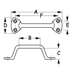 LIFT HANDLE CHR BRZ 5-7/8" thumbnail-0