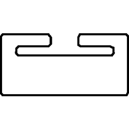 Black Replacement Slide - UHMW - Profile 13 - Length 41.50" - Yamaha thumbnail-1
