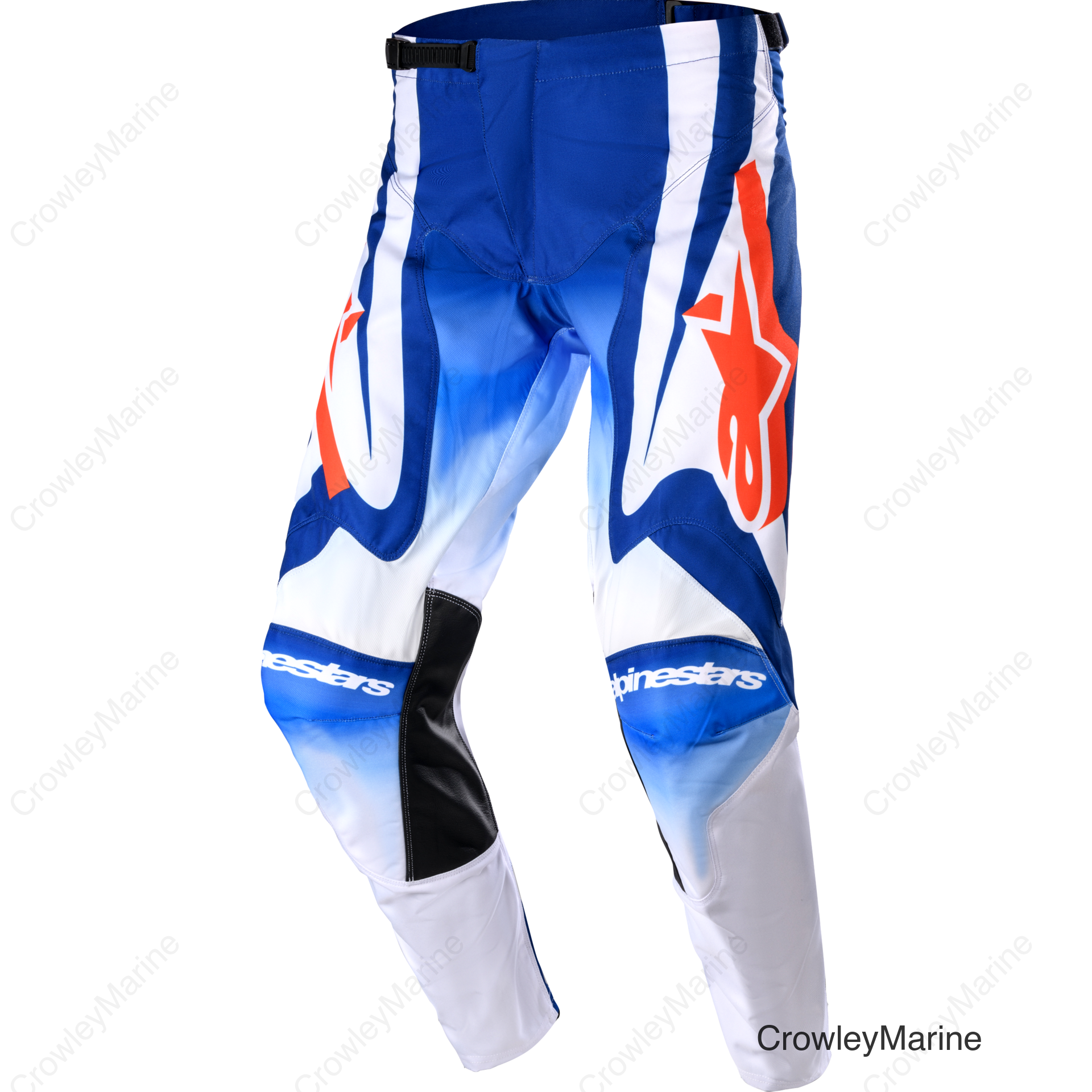 RACER SEMI PANTS BLUE/HOT ORANGE 34
