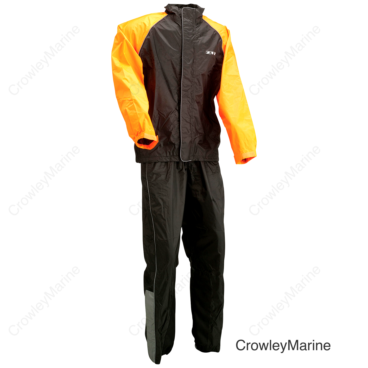 RAINSUIT Z1R BLK/ORNGE 4X