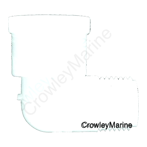 PLASTIC STREET ELBOW 1/2